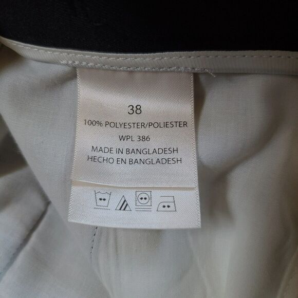 Haggar Mens Casual Shorts Black Size 38 Polyester Button Zip Close Pockets - Picture 6 of 12